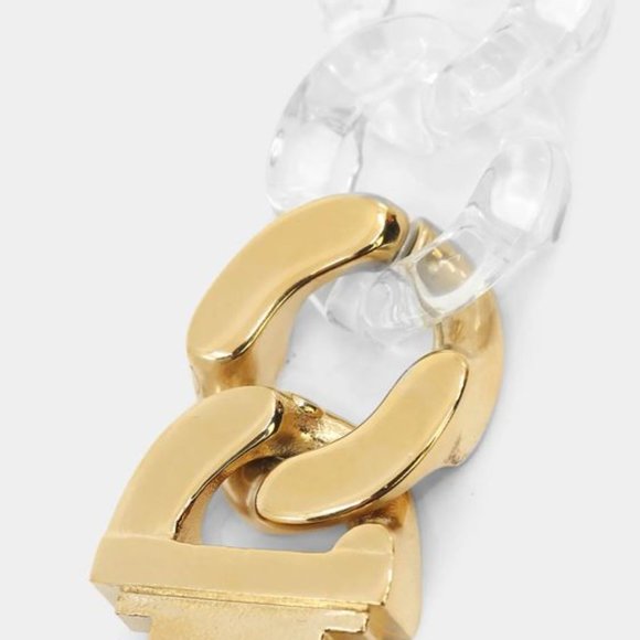 Vitaly Clear Resin Chain Static Bracelet- BRAND NEW! - Picture 7 of 9